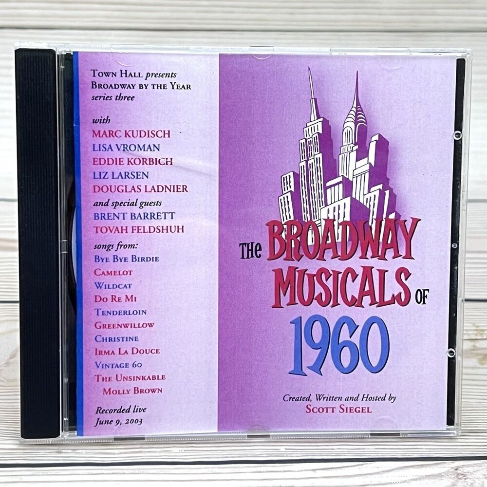 Broadway Musicals of 1960 (CD, 2004) Scott Siegel Town Hall LIVE Cast Recording